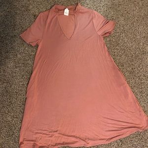 Pink dress with pockets